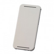 HTC Flip Case HC V941 - оригинален кожен кейс за HTC One 2 M8 (бял)