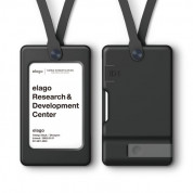 Elago iD1 USB ID Card Holder - държач за бадж с връзка за врата и слот за USB флаш памет (черен)