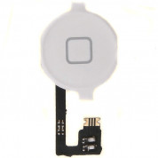 OEM Home Button Key Cable - лентов кабел за Home бутона (с бутона) за iPhone 4 (бял)