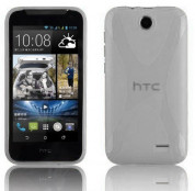X-Line Cover Case - силиконов (TPU) калъф за HTC Desire 310 (сив)