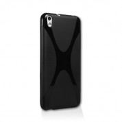 X-Line Cover Case - силиконов (TPU) калъф за HTC Desire 816 (черен)