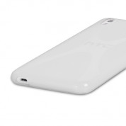 X-Line Cover Case - силиконов (TPU) калъф за HTC Desire 816 (прозрачен-мат) 2