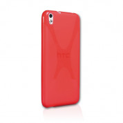 X-Line Cover Case - силиконов калъф за HTC Desire 816 (червен)