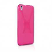 X-Line Cover Case - силиконов калъф за HTC Desire 816 (розов)