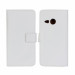 Wallet Flip Case - кожен калъф, тип портфейл и поставка за HTC ONE 2 M8 Mini (бял) 1
