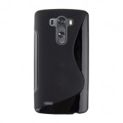 S-Line Cover Case - силиконов (TPU) калъф за LG G3 (черен)