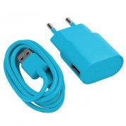 Nokia Fast USB Charger AC-50E - захранване за ел. мрежа и кабел MicroUSB за мобилни телефони Nokia (син)