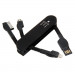 Knife Design 3-in-1 Cable - универсален кабел с Lightning, Dock и microUSB накрайници (черен) 4