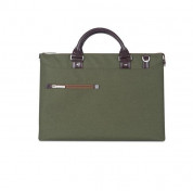 Moshi Urbana Slim Laptop Briefcase - стилна кожена чанта за MacBook Pro 15 и лаптопи до 15.4 ин. (зелен) 2