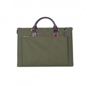 Moshi Urbana Slim Laptop Briefcase - стилна кожена чанта за MacBook Pro 15 и лаптопи до 15.4 ин. (зелен) 3