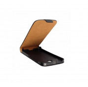 Lishen Equisite Leather Flip Case - вертикален кожен калъф за Nokia Lumia 630 (бял) 1