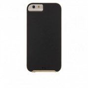 CaseMate Slim Tough Case - кейс с висока защита за iPhone 6, iPhone 6S (черен-златист)