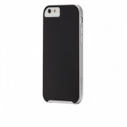CaseMate Slim Tough Case - кейс с висока защита за iPhone 8, iPhone 7, iPhone 6S, iPhone 6 (черен-сребрист) 4
