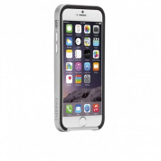 CaseMate Slim Tough Case - кейс с висока защита за iPhone 8, iPhone 7, iPhone 6S, iPhone 6 (черен-сребрист) 2