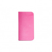Tucano Filo Booklet - полиуретанов флип калъф и стойка за iPhone 6, iPhone 6S (розов)