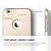 Elago S6 Slim Fit Case + HD Clear Film - качествен кейс и HD покритие за iPhone 6, iPhone 6S (златист) 8