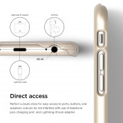 Elago S6 Slim Fit Case + HD Clear Film - качествен кейс и HD покритие за iPhone 6, iPhone 6S (златист) 4