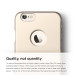 Elago S6 Slim Fit Case + HD Clear Film - качествен кейс и HD покритие за iPhone 6, iPhone 6S (златист) 6