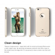 Elago S6 Slim Fit Case + HD Clear Film - качествен кейс и HD покритие за iPhone 6, iPhone 6S (златист) 1