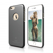 Elago S6 Slim Fit Case + HD Clear Film - качествен кейс и HD покритие за iPhone 6, iPhone 6S (сив)