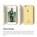 Elago S6 Slim Fit Case + HD Clear Film - качествен кейс и HD покритие за iPhone 6, iPhone 6S (жълт) 6