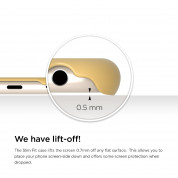 Elago S6 Slim Fit Case + HD Clear Film - качествен кейс и HD покритие за iPhone 6, iPhone 6S (жълт) 6