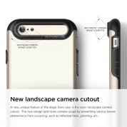 Elago S6 Duro Case - уникален удароустойчив хибриден кейс + HD покритие за iPhone 6, iPhone 6S (златист) 3