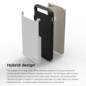 Elago S6 Duro Case - уникален удароустойчив хибриден кейс + HD покритие за iPhone 6, iPhone 6S (бял) 7