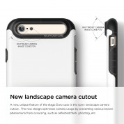 Elago S6 Duro Case - уникален удароустойчив хибриден кейс + HD покритие за iPhone 6, iPhone 6S (бял) 6