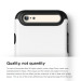 Elago S6 Duro Case - уникален удароустойчив хибриден кейс + HD покритие за iPhone 6, iPhone 6S (бял) 3