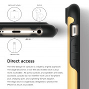 Elago S6 Duro Case - уникален удароустойчив хибриден кейс + HD покритие за iPhone 6, iPhone 6S (жълт) 8