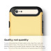 Elago S6 Duro Case - уникален удароустойчив хибриден кейс + HD покритие за iPhone 6, iPhone 6S (жълт) 4