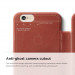 Elago S6 Leather Flip Case Limited Edition - луксозен кожен калъф от естествена кожа + HD покритие за iPhone 6, iPhone 6S 5