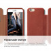 Elago S6 Leather Flip Case Limited Edition - луксозен кожен калъф от естествена кожа + HD покритие за iPhone 6, iPhone 6S 2