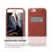 Elago S6 Leather Pocket Case Limited Edition - луксозен кожен калъф от естествена кожа + HD покритие за iPhone 6, iPhone 6S 1