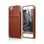 Elago S6 Leather Pocket Case Limited Edition - луксозен кожен калъф от естествена кожа + HD покритие за iPhone 6, iPhone 6S