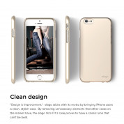 Elago S6 Slim Fit 2 Case + HD Clear Film - case and screen film for iPhone 6, iPhone 6S (gold) 5