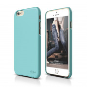 Elago S6 Slim Fit 2 Case + HD Clear Film - case and screen film for iPhone 6 (coral blue)