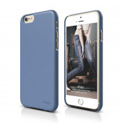 Elago S6 Slim Fit 2 Case + HD Clear Film - качествен кейс и HD покритие за iPhone 6, iPhone 6S (син)