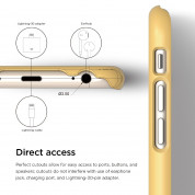 Elago S6 Slim Fit 2 Case + HD Clear Film - качествен кейс и HD покритие за iPhone 6, iPhone 6S (жълт) 6
