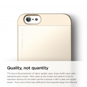 Elago S6 Outfit Aluminum + HD Clear Film - алуминиев кейс и HD покритие за iPhone 6, iPhone 6S (златист) 3
