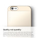Elago S6 Outfit Aluminum + HD Clear Film - алуминиев кейс и HD покритие за iPhone 6, iPhone 6S (златист) 4