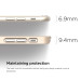 Elago S6 Outfit Aluminum + HD Clear Film - алуминиев кейс и HD покритие за iPhone 6, iPhone 6S (златист) 7