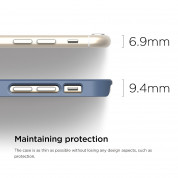 Elago S6 Outfit Aluminum + HD Clear Film - алуминиев кейс и HD покритие за iPhone 6, iPhone 6S (син-сребрист) 5