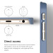 Elago S6 Outfit Aluminum + HD Clear Film - алуминиев кейс и HD покритие за iPhone 6, iPhone 6S (син-сребрист) 5