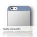 Elago S6 Outfit Aluminum + HD Clear Film - алуминиев кейс и HD покритие за iPhone 6, iPhone 6S (син-сребрист) 8