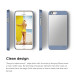 Elago S6 Outfit Aluminum + HD Clear Film - алуминиев кейс и HD покритие за iPhone 6, iPhone 6S (син-сребрист) 10