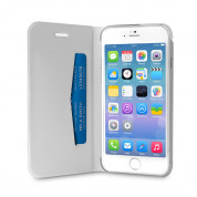Puro Booklet - кожен флип калъф и стойка за iPhone 6, iPhone 6S (бял) 2