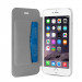 Puro Wallet Booklet - кожен флип калъф и стойка за iPhone 6, iPhone 6S (бял) 6