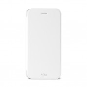 Puro Wallet Booklet - кожен флип калъф и стойка за iPhone 6, iPhone 6S (бял) 1